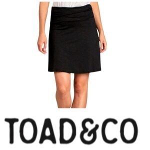 Toad & Co black skirt